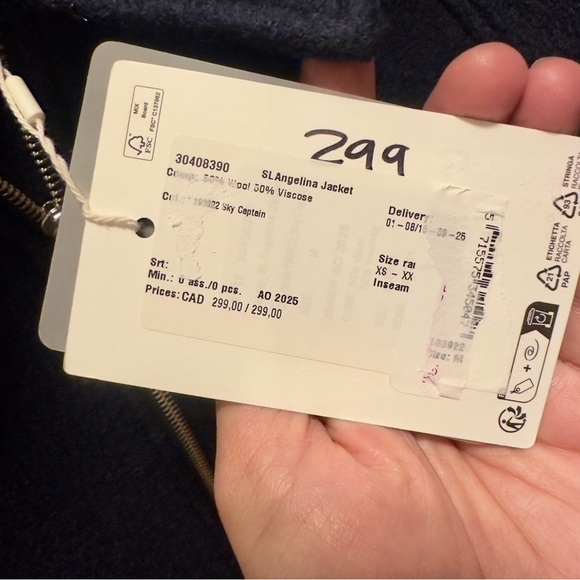 Soaked in Luxury Women's Dark Blue Utility Jacket - Picture 7 of 7